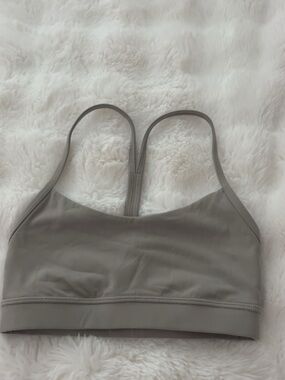 Lululemon Light Greenish Gray Racerback Sports Bralette